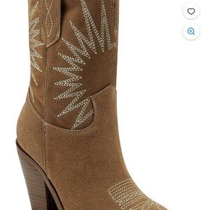 Marc Fisher Tan Heeled Boots